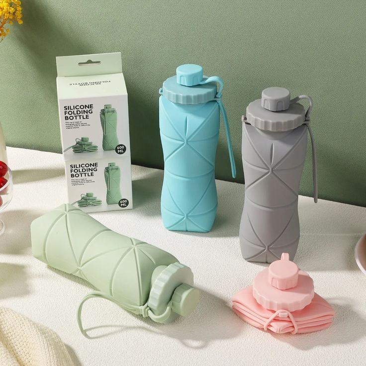 Portable Silicone Folding Water Bottle