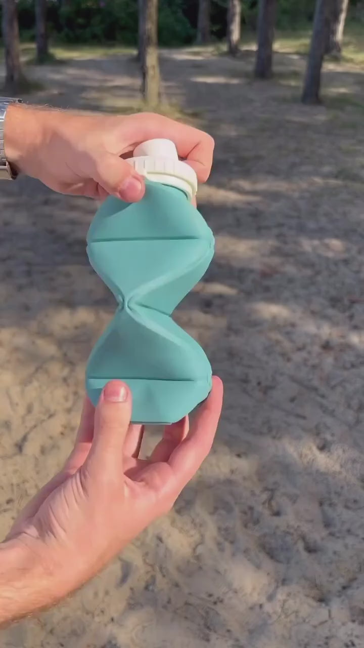 Portable Silicone Folding Water Bottle